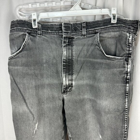 Comfort Action Sports Gray Slim Fit Jeans Size 35 Mens Casual Denim Five Pocket - Picture 4 of 11